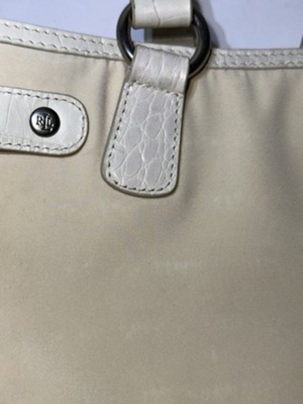 Ralph Lauren handbag Womens purse western style used cream color medium - Picture 3 of 15